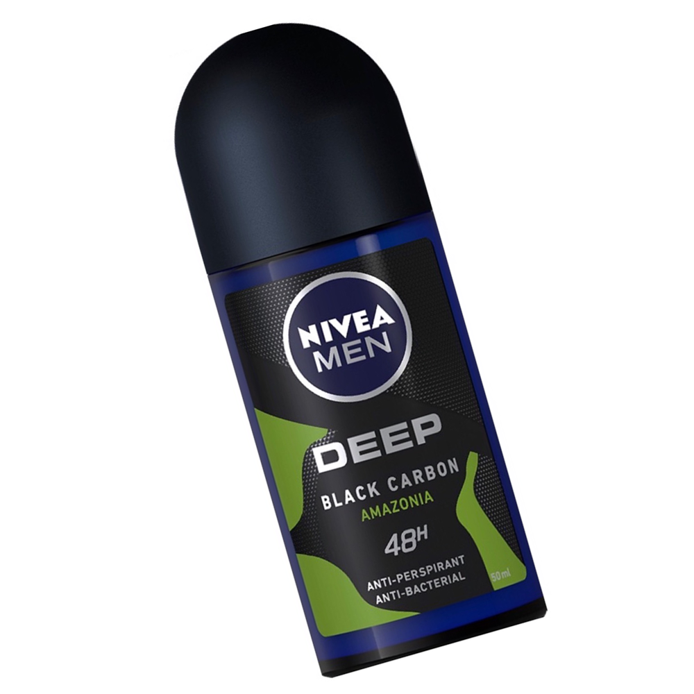 Lăn Ngăn Mùi Nivea Than Đen Hương Rừng Amazon 50ml