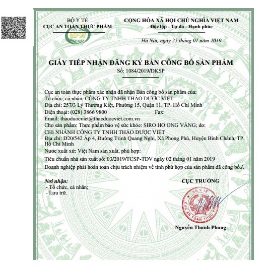 Siro ho Ong Vàng Plus (Hộp 30 gói x 5ml)