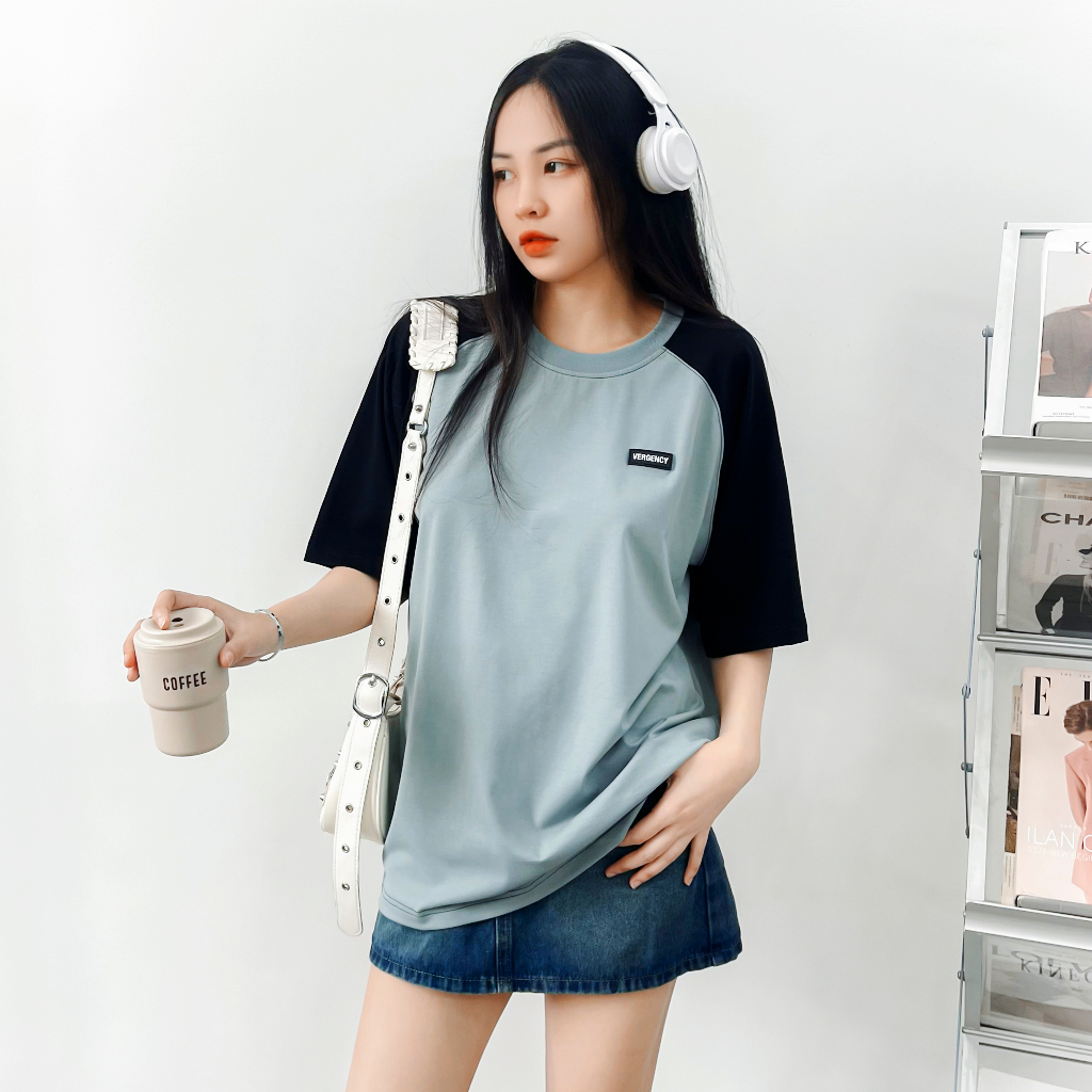 [lazsohot1 -20% đơn 99K] Áo thun Vergency nam nữ Raglan/ Gray, white, begei