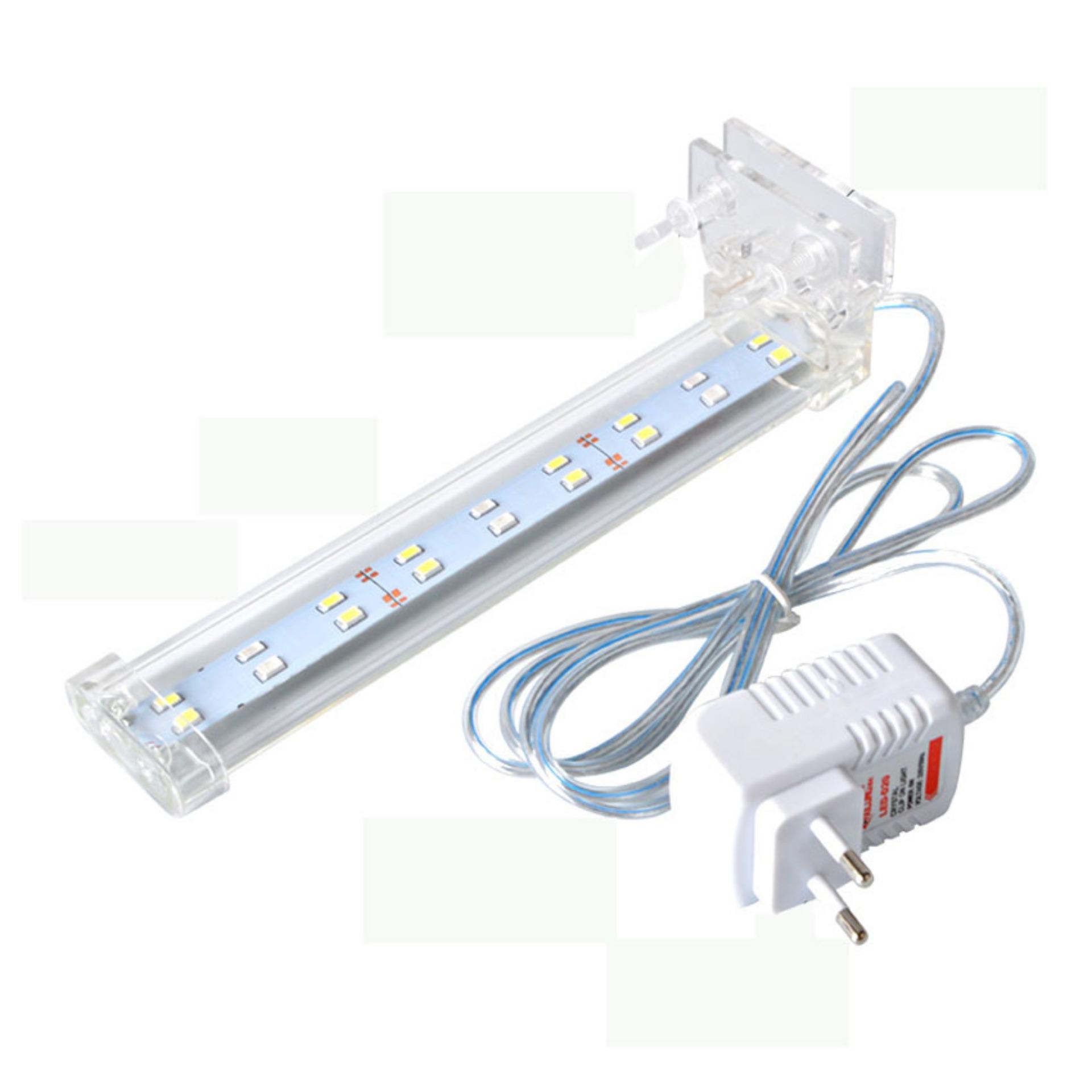 Đèn Led Chiếu Sáng Bể Cá Trong Suốt Dạng Kẹp 10W