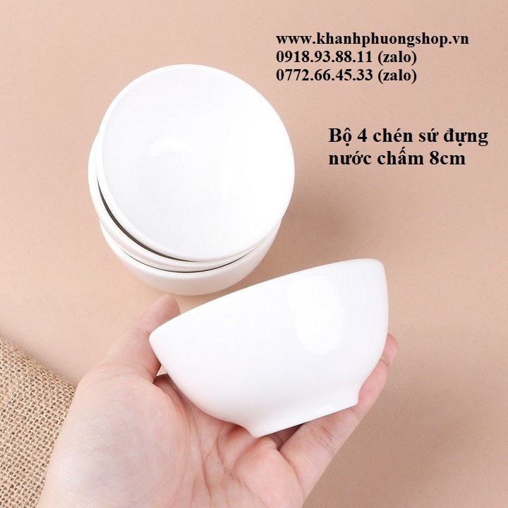[HCM]chén sứ đựng nước chấm - chén sứ đựng nước chấm