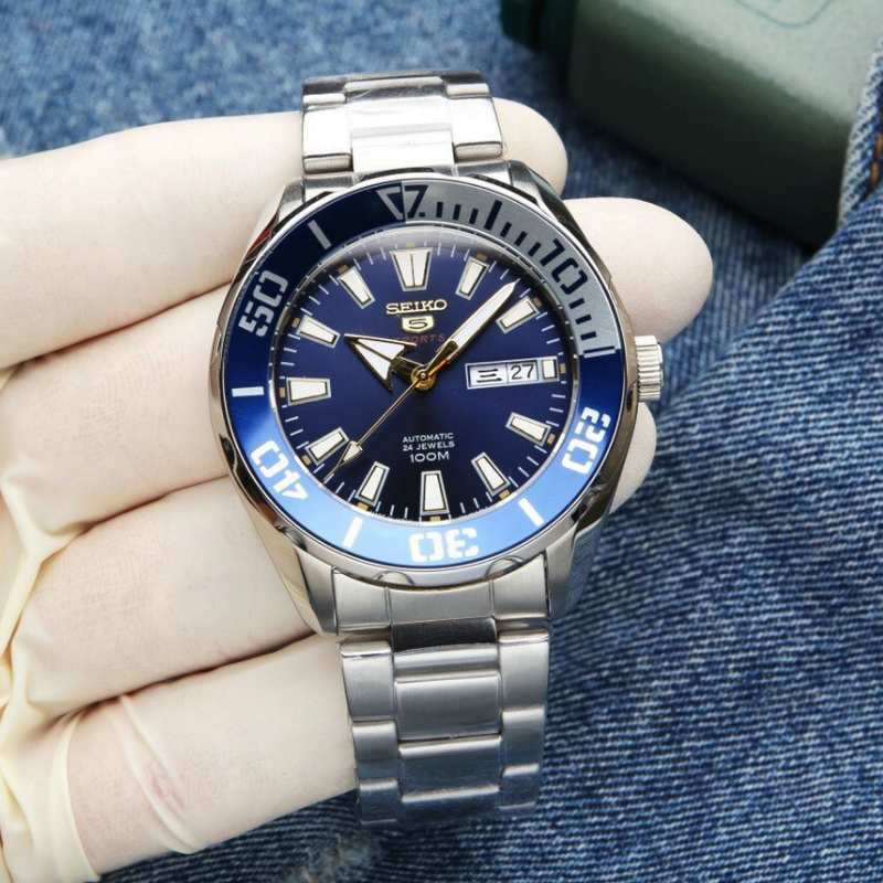 [HCMC] men's watch seik0 automatic size 43mm men's watch round dial men's watch waterproof fullbox