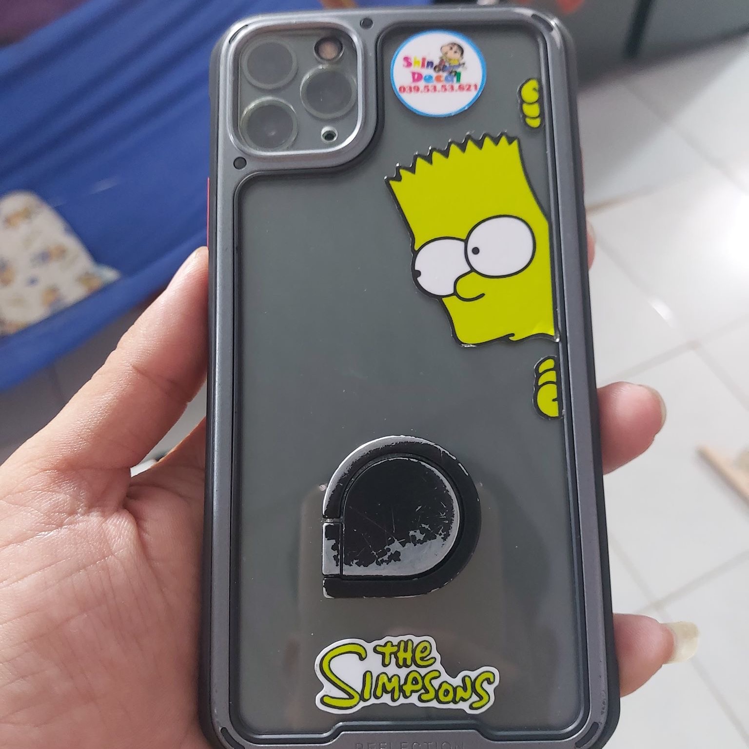 Combo 3 tem Sticker Logo Simpson dán điện thoại.....
