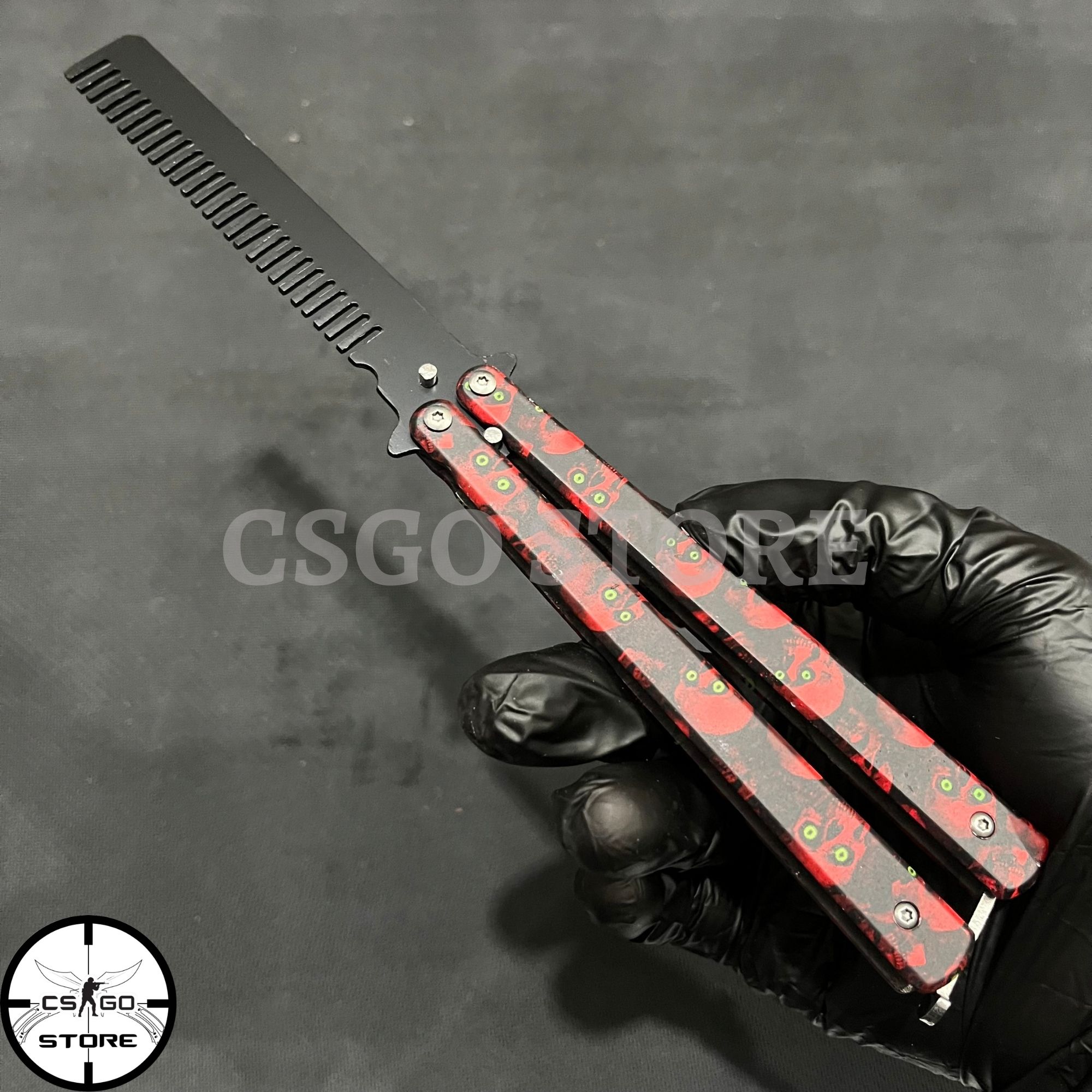 Lược thép gấp gọn chải tóc cán ghép tại Csgo Store