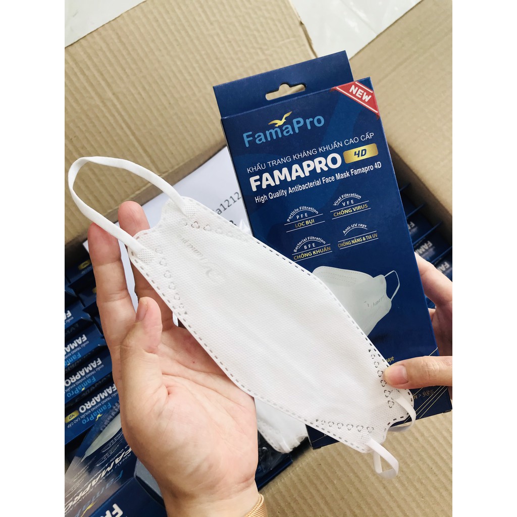 Khẩu trang Famapro 4D cao cấp kháng khuẩn