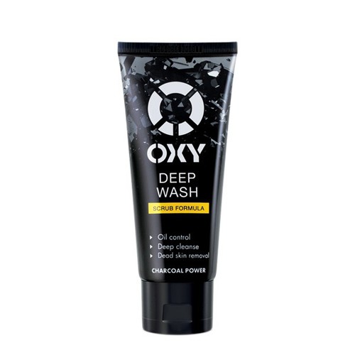 Sữa rửa mặt chiết xuất than tre OXY Deep Wash Scrub Formula 100ml