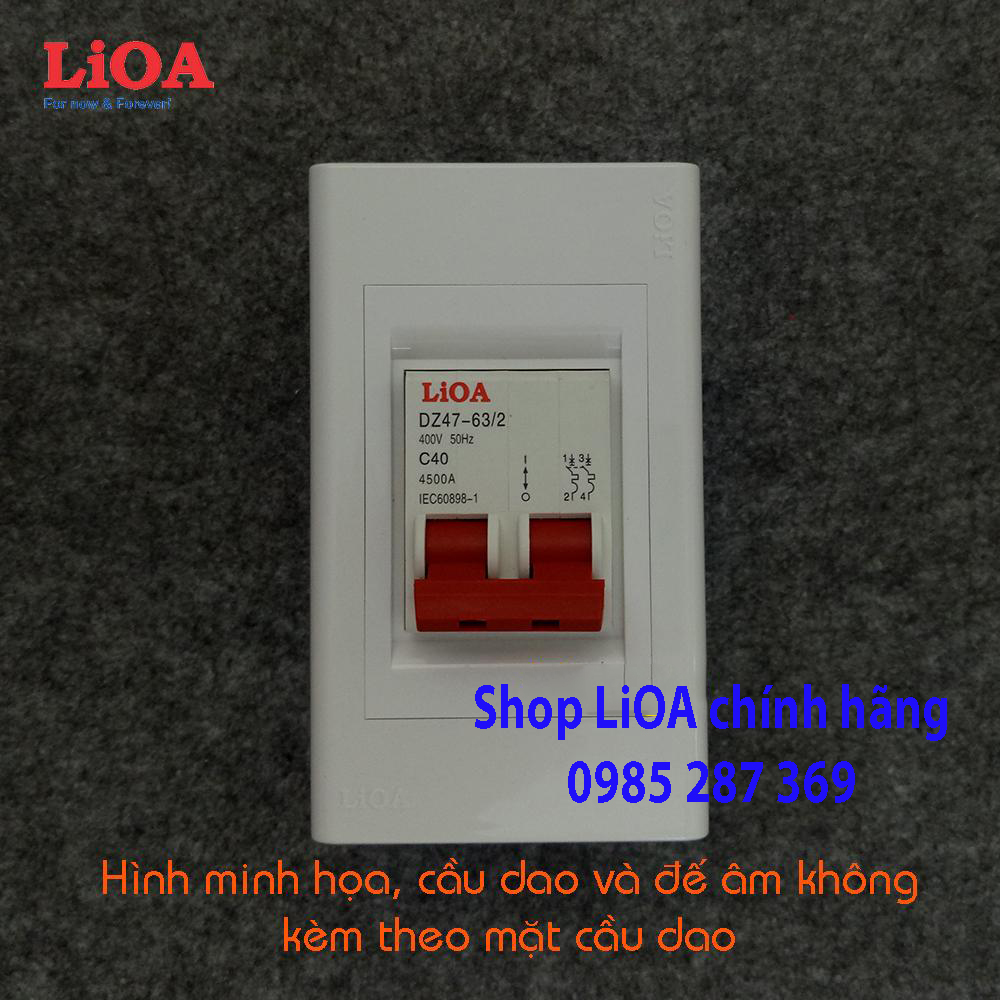 Mặt cầu dao đơn/đôi MCB LiOA