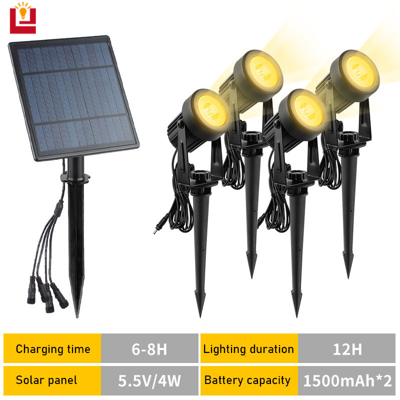 B&B Led Solar Light Projection Light Spotlight Outdoor Decorative Lighting Colorful Intelligent Light Control