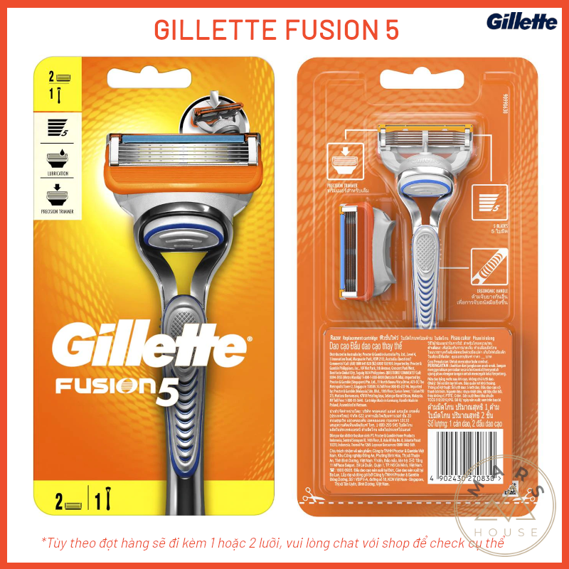 Dao cạo râu 5 lưỡi Gillette Fusion