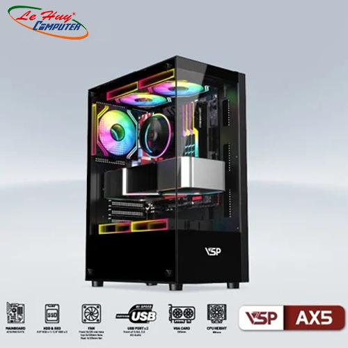 Vỏ case VSP Aquanaut AX5 Mid Tower, ATX