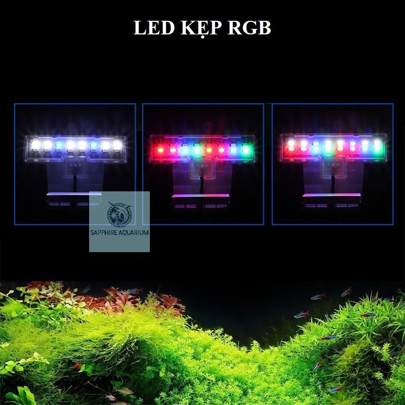 Đèn bể cá kẹp thành bể RGB M-180