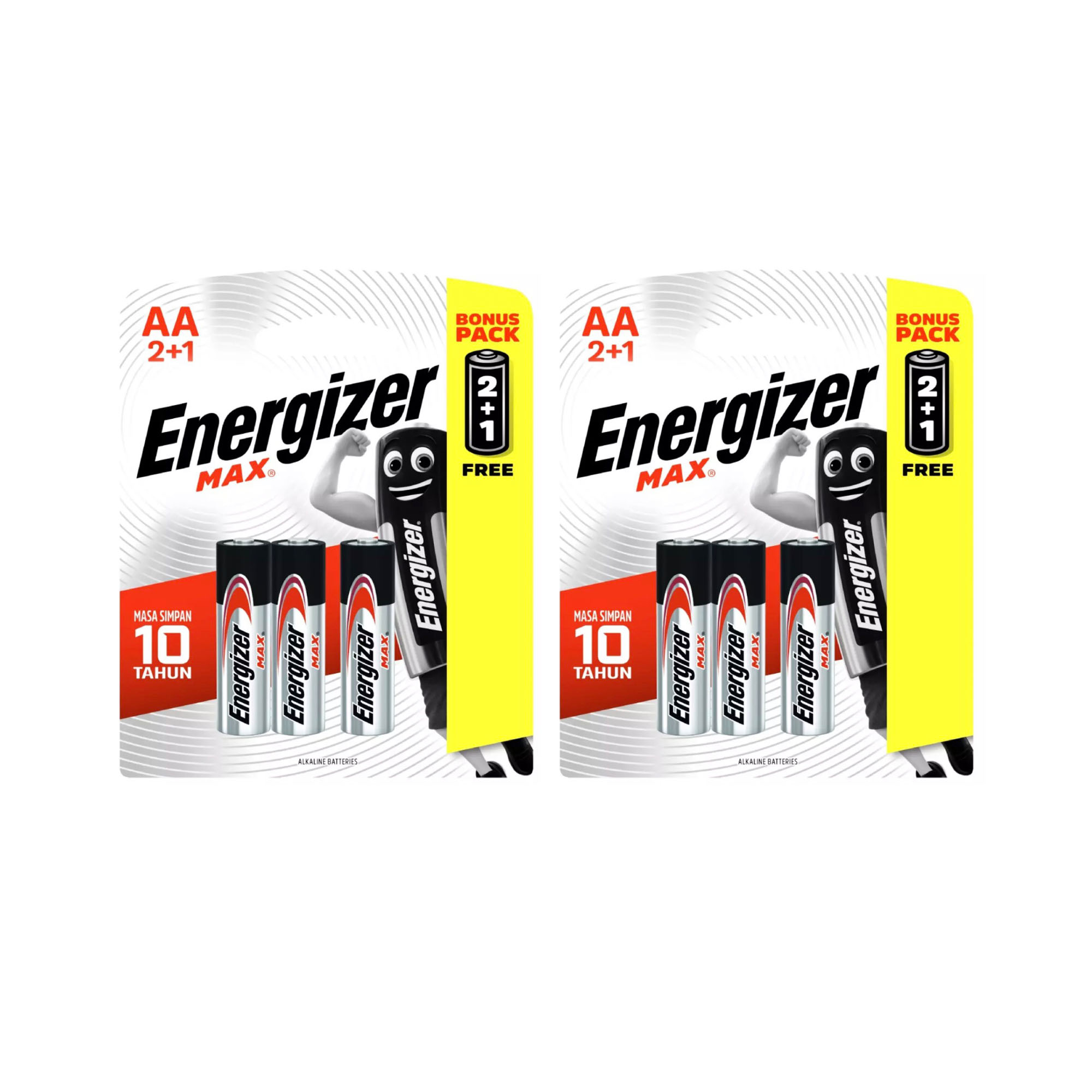 [HCM]Bộ 2 Vỉ Pin Energizer Alkaline Max AA E91 2+1 (6 viên)