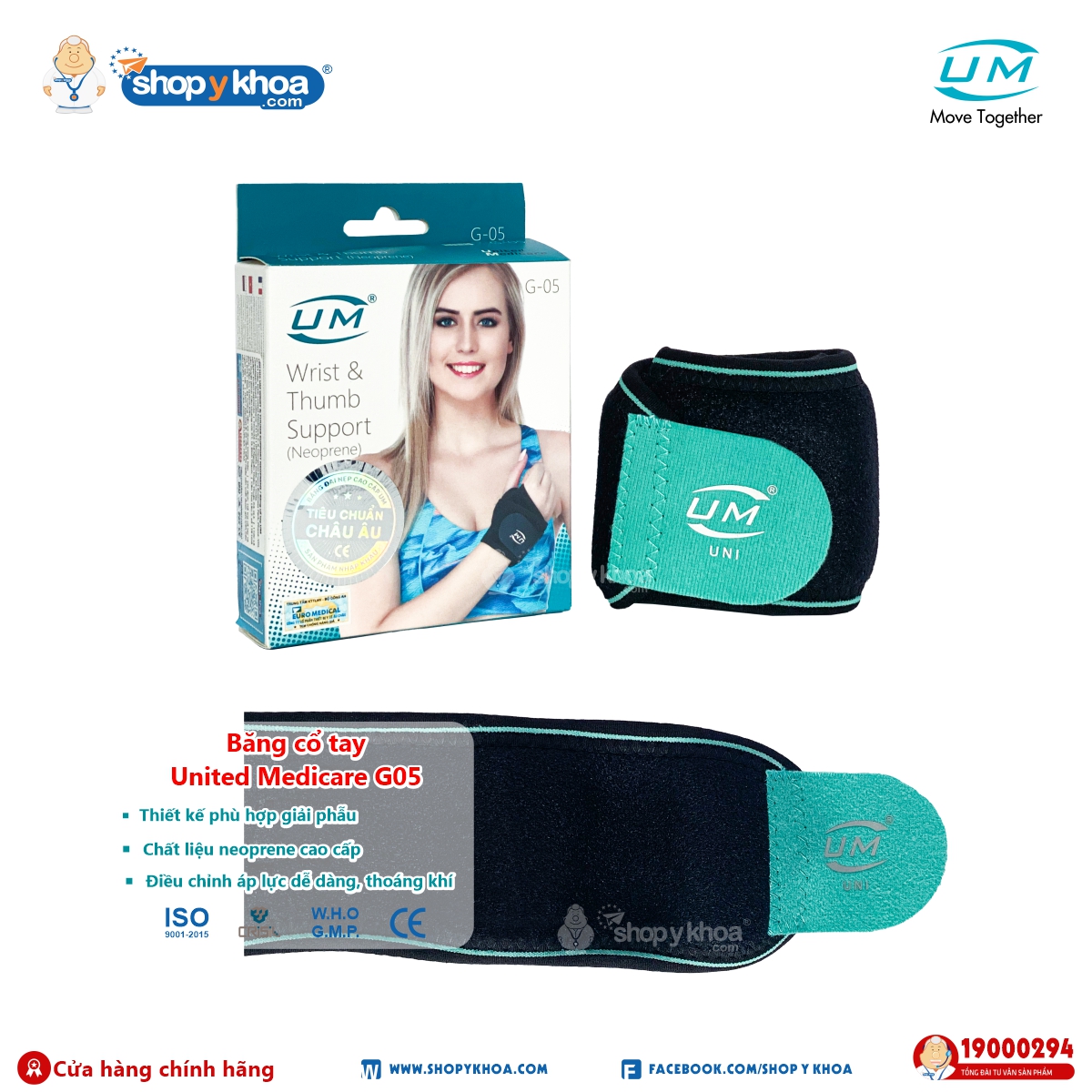 Băng cổ tay United Medicare (G05)
