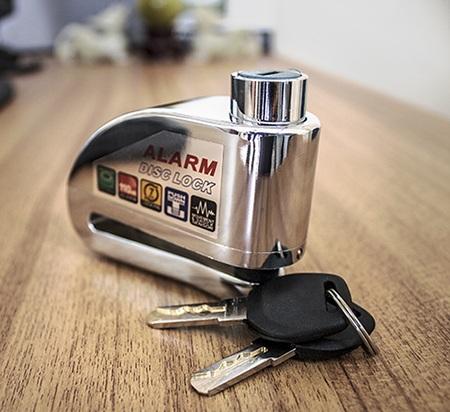 Ổ Khóa đĩa báo động còi hú chống trộm xe máy ALARM