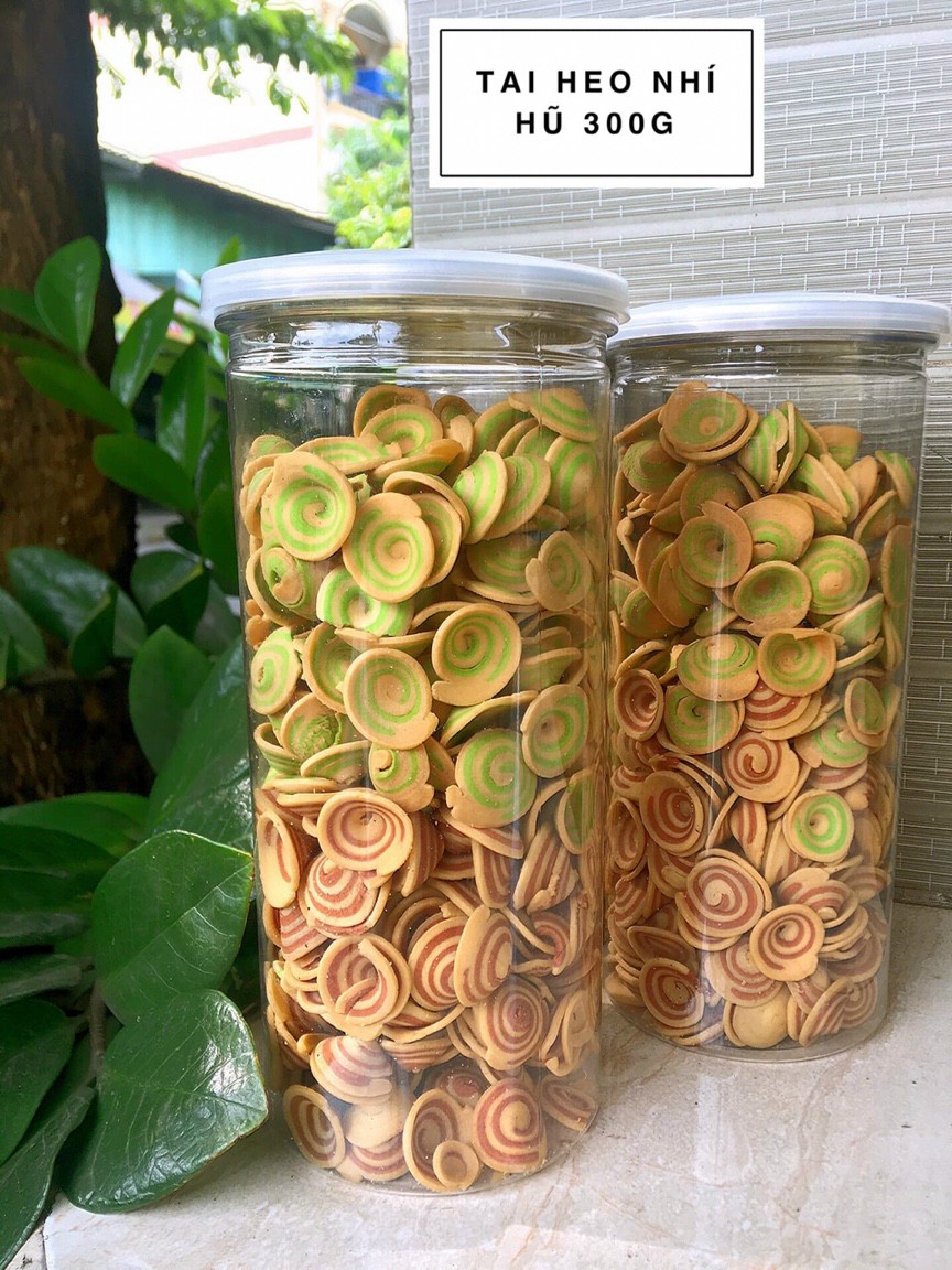 Bánh Tai Heo Nhí Mix Vị trà Xanh, Cà Phê Và Truyền Thống  Loại Ngon Đủ Vị Hũ 300g - Đồ Ăn Vặt Nhà Làm