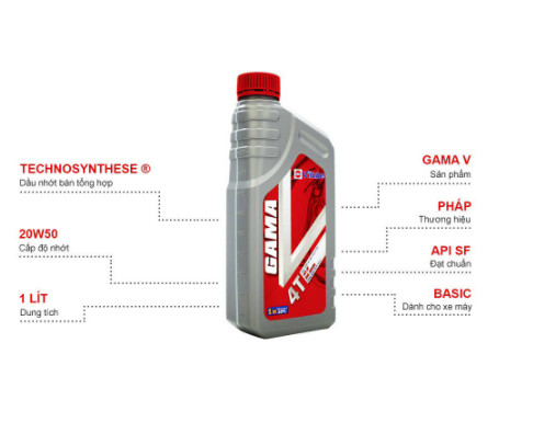 [HCM]Nhớt Gama V 0.8L cho xe số
