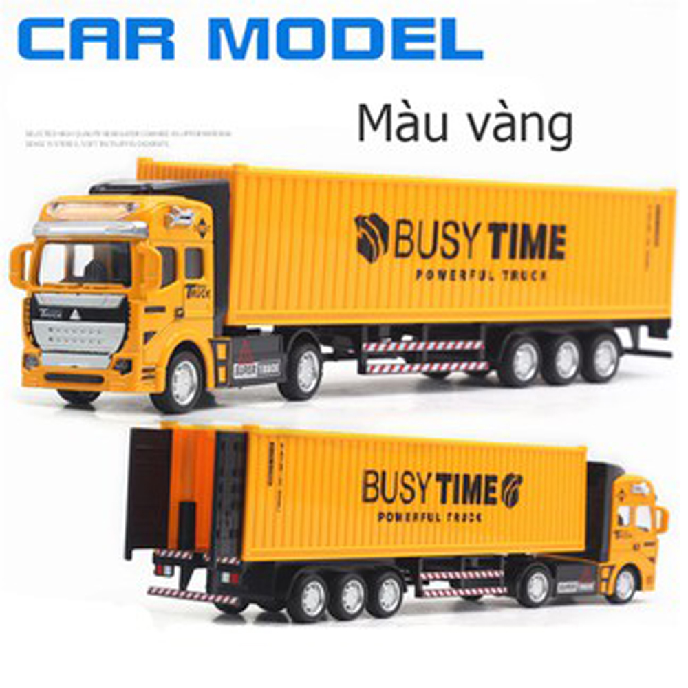Xe mô hình đầu kéo container vận chuyển đầu hợp kim tháo rời kích thước lớn tỷ lệ 1:48 - nhiều màu