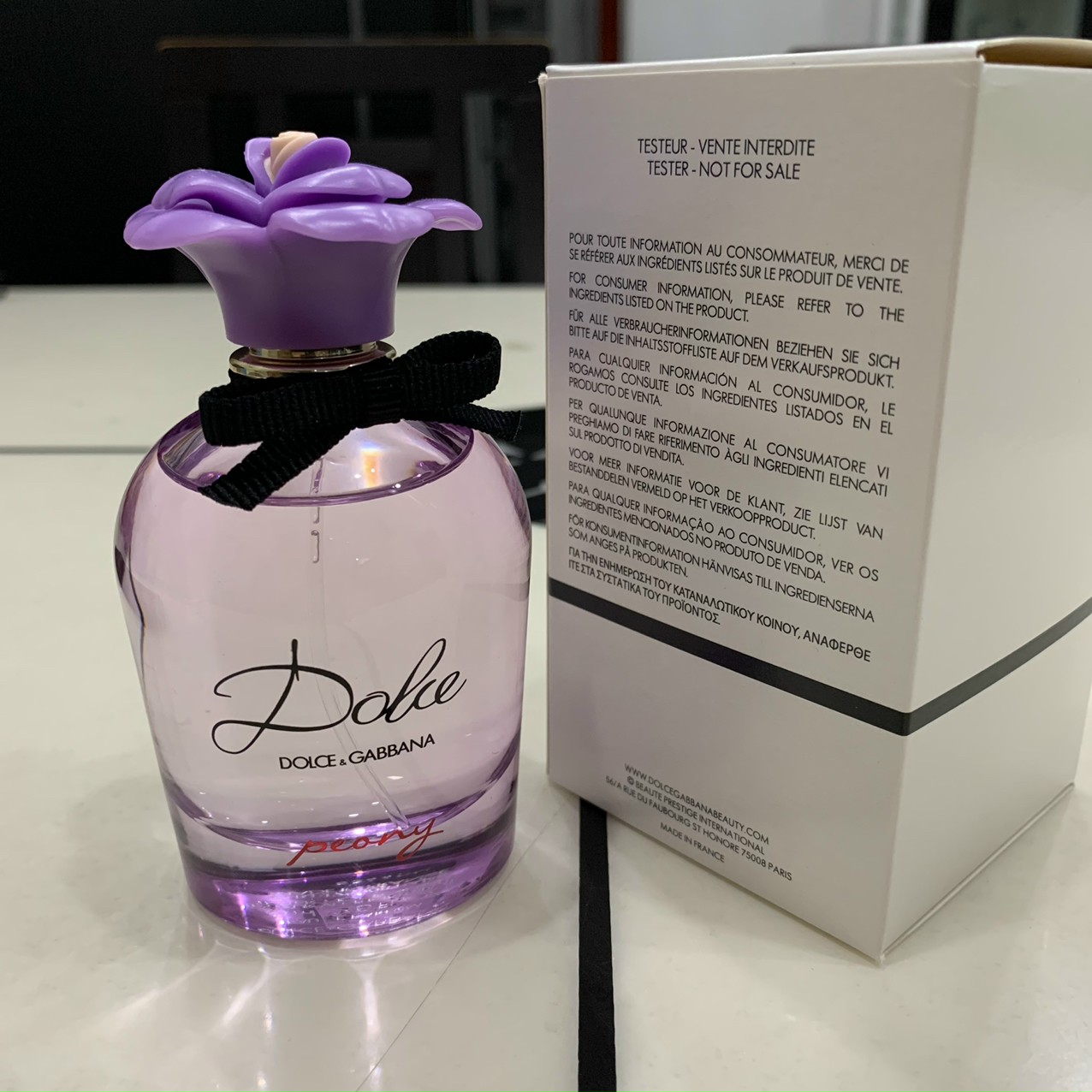 Nước hoa nữ d&g Dolce Peony EDP 75ml Tester (hộp như hình)
