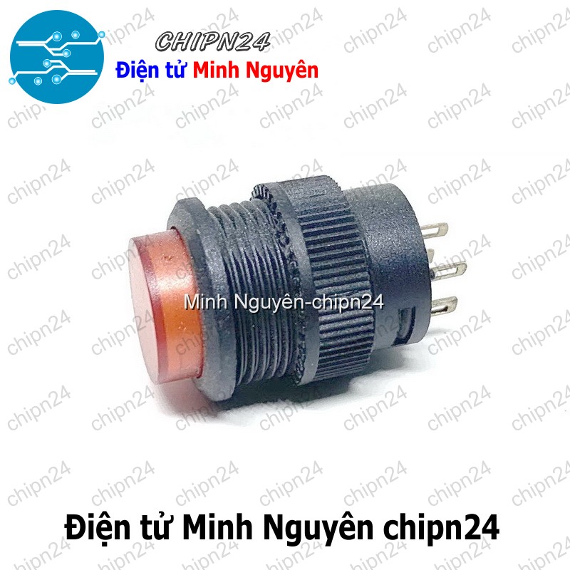 [1 cái] Nút nhấn Nhả có đèn phi 16 Đỏ R16-503BD 3A 250V - HH005404