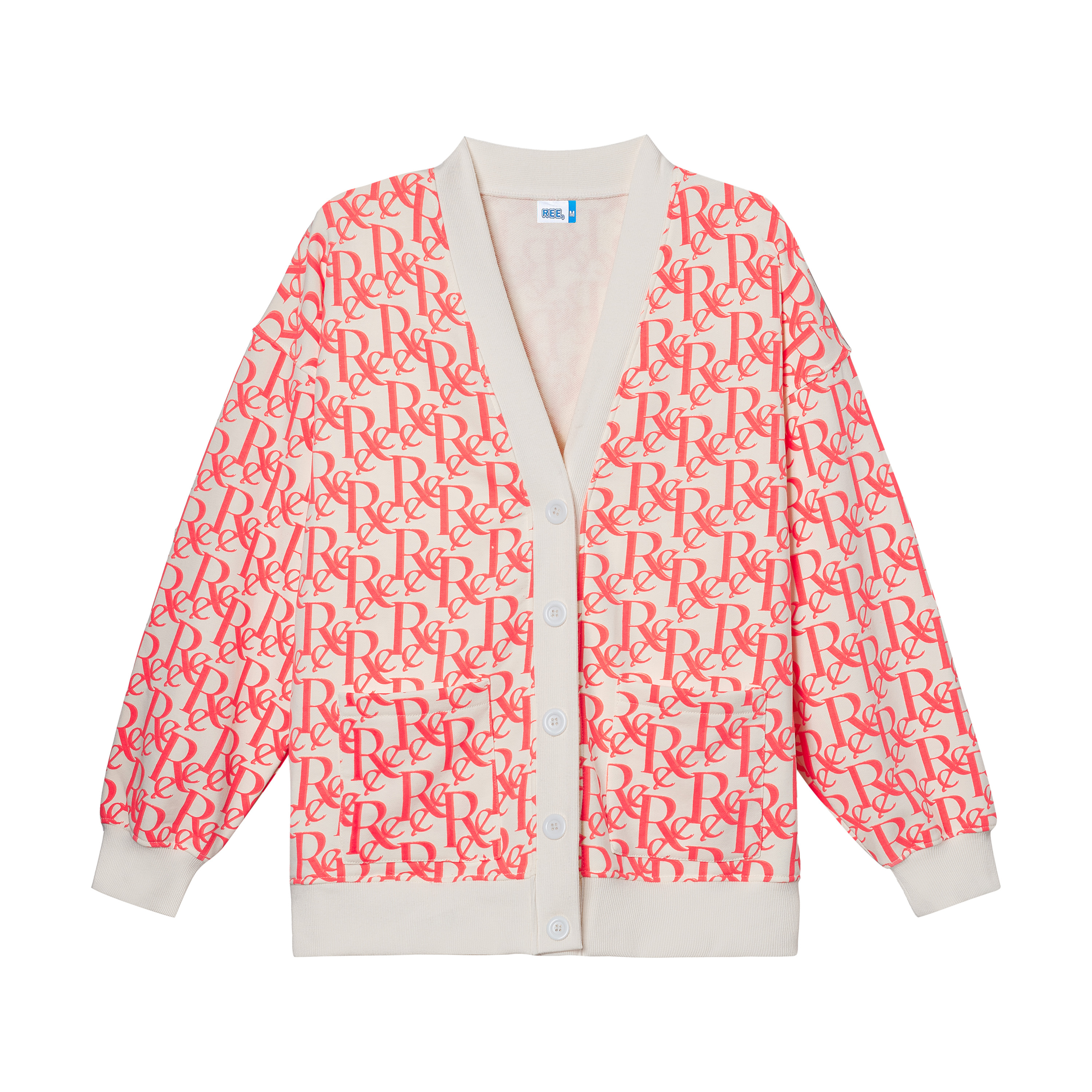 ÁO CARDIGAN MONOGRAM REE