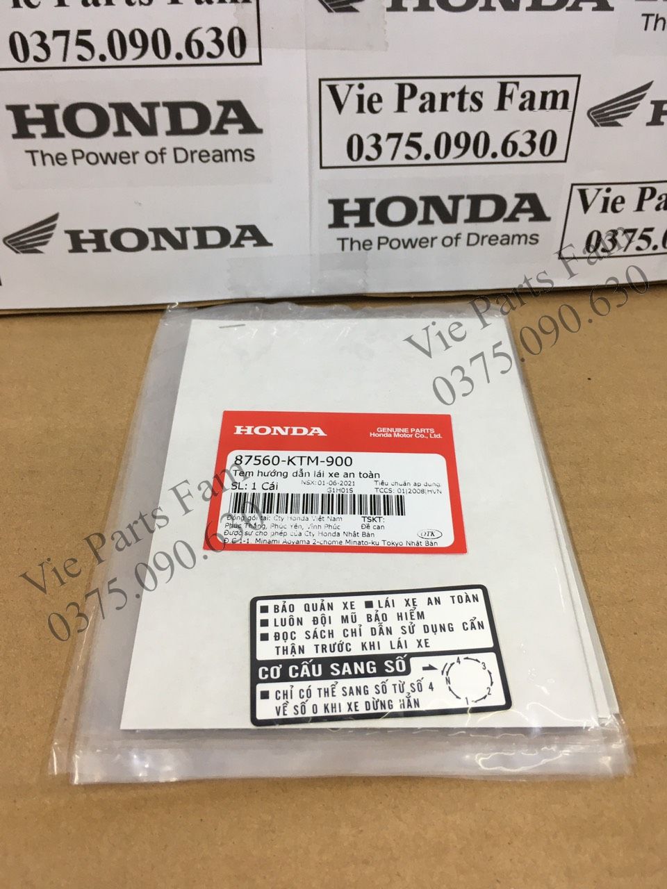 Tem gáy/ bợ cổ xe số Honda, hàng din Honda