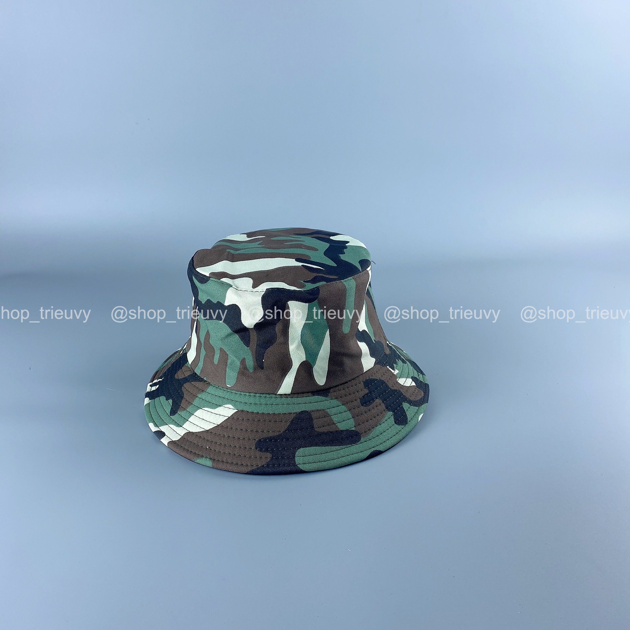 Nón bucket chống nắng người lớn họa tiết vằn, mũ tai bèo nam nữ Lính Camo - TRIEUVY