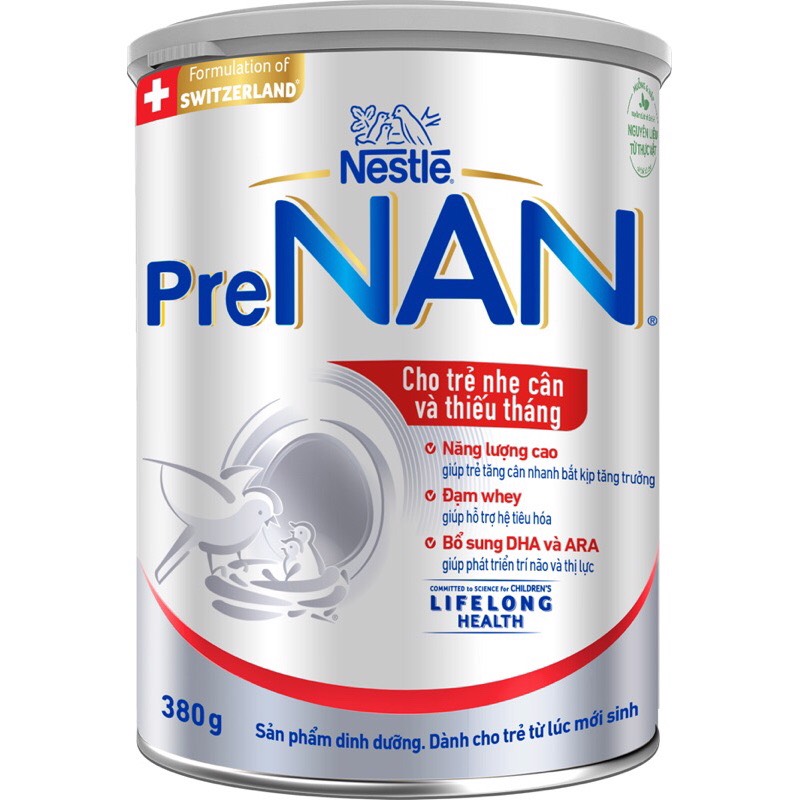 Sữa Pre NAN - 380G (Bé sơ sinh) mẫu mới