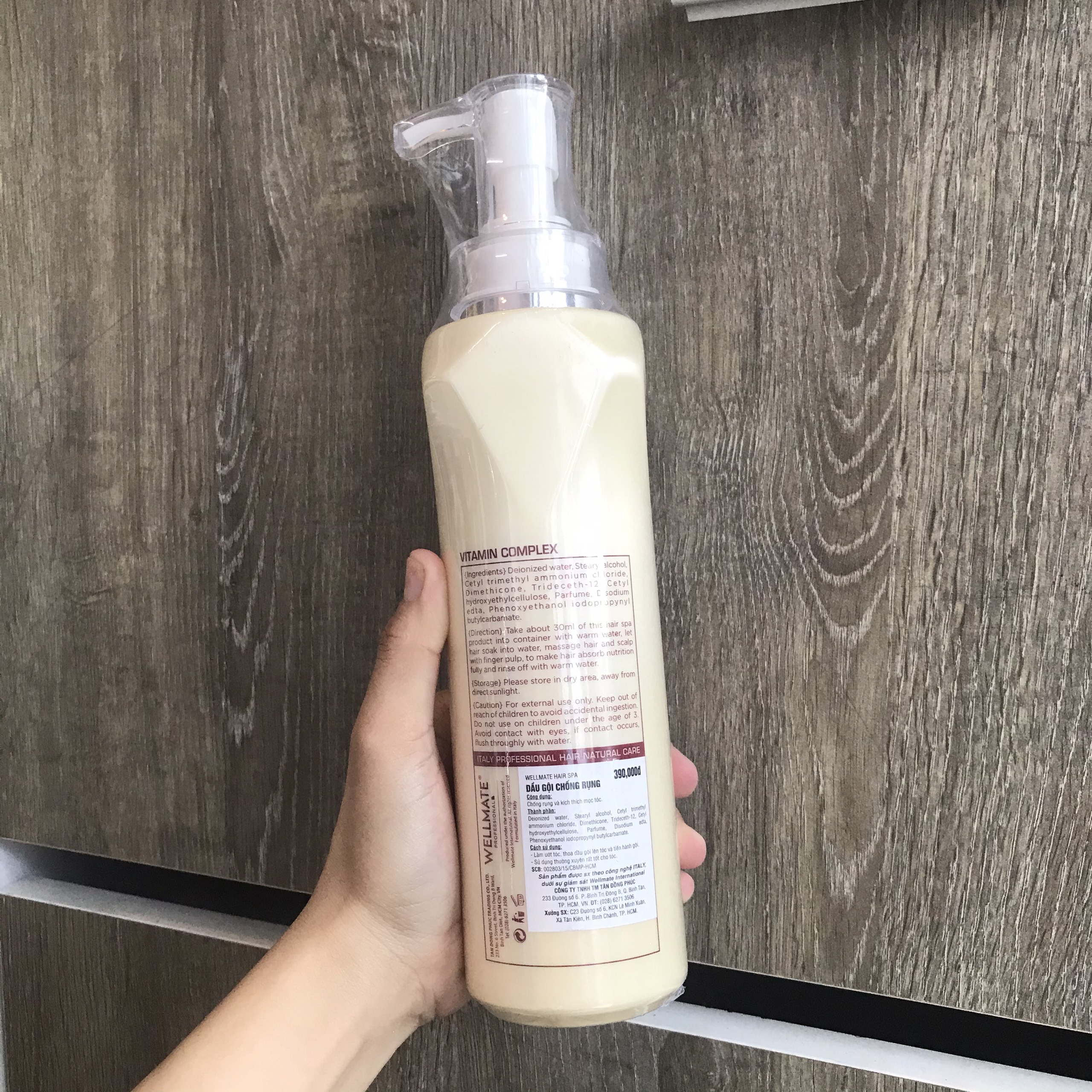[Wellmate - chính hãng] [MẪU MỚI] Dầu gội chống rụng kích mọc tóc Wellmate 500ML