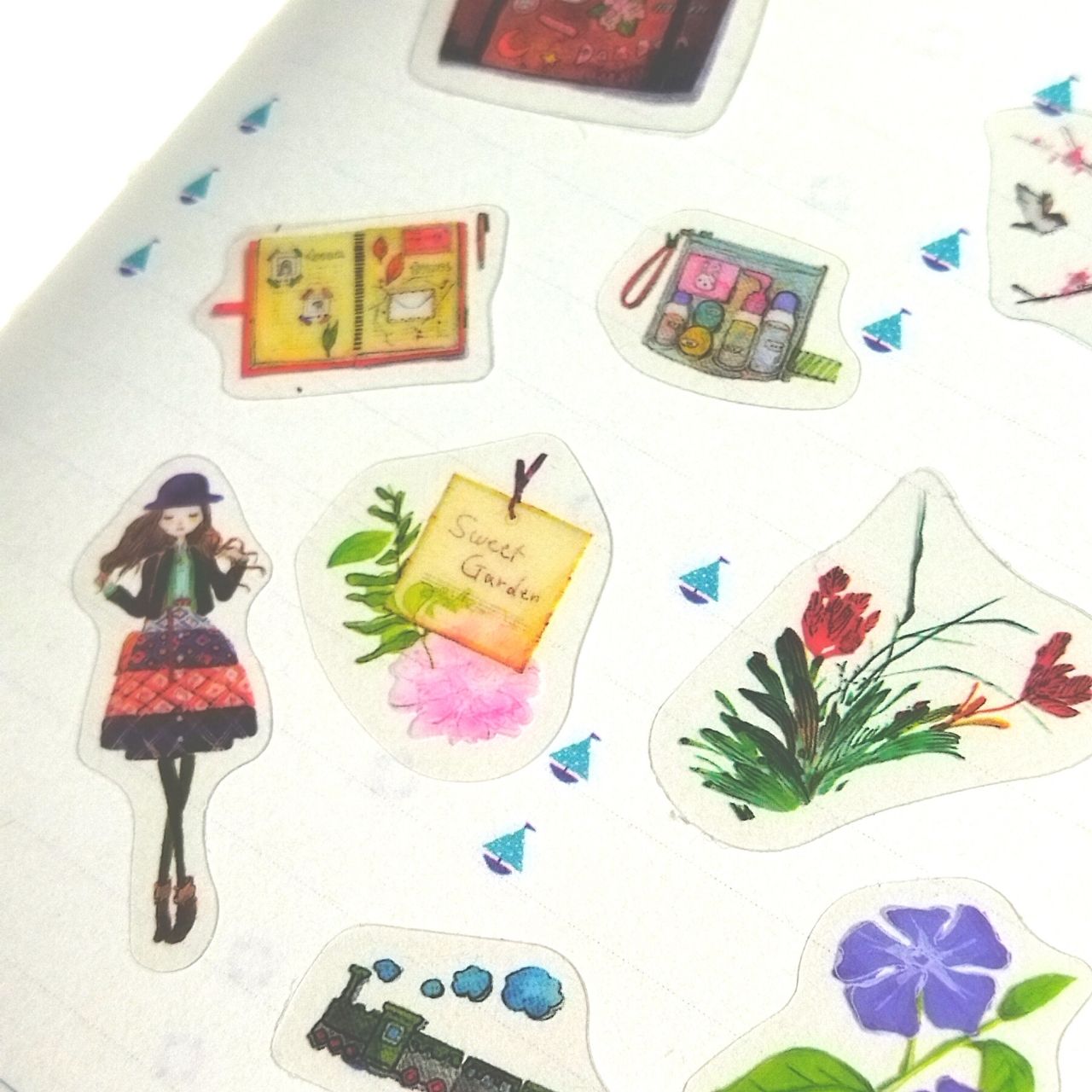 [HCM]Bộ 48 Sticker Hình Dán mini Thanh Xuân