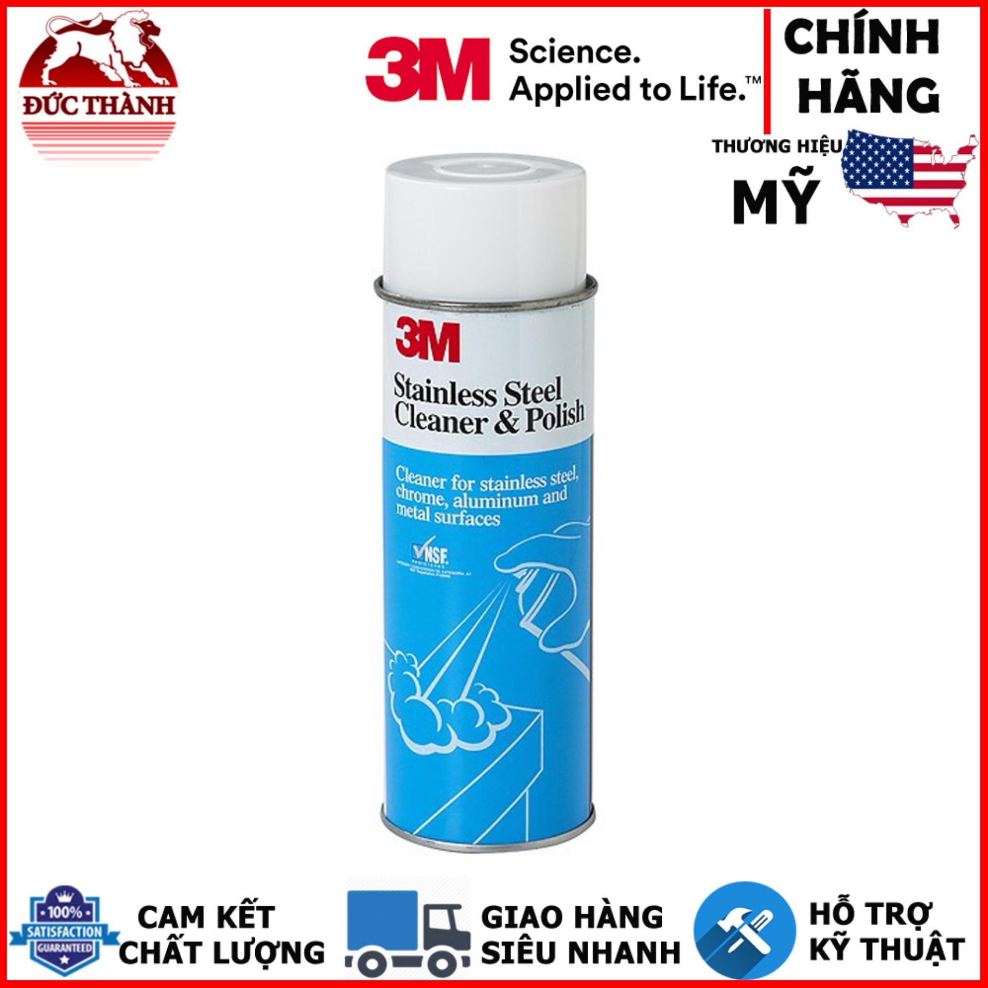 Dung dịch tẩy và làm sạch đánh bóng Inox 3M Stainless Steel Cleaner & Polish 126080 600g