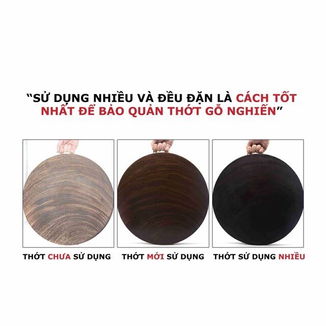[ VIDEO THẬT ] THỚT NGHIẾN Có Tâm 40cm x 5cm
