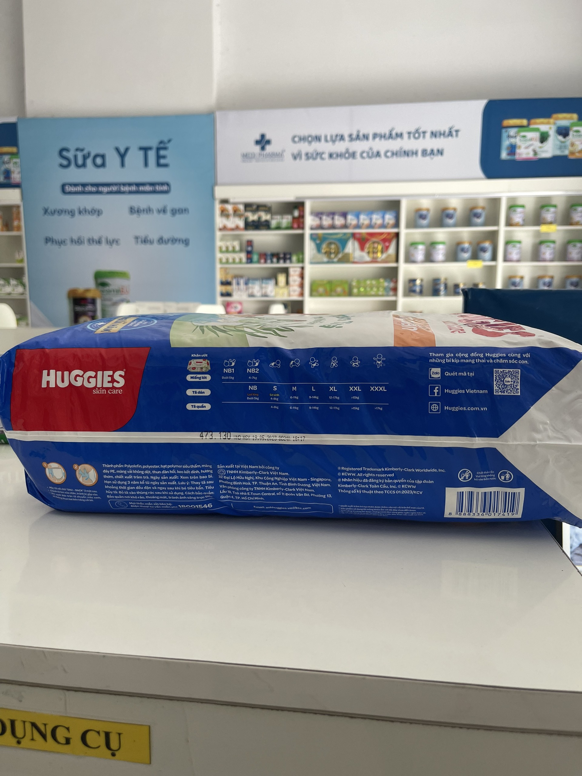 Tã quân Huggies L 9-14kg 68+8M