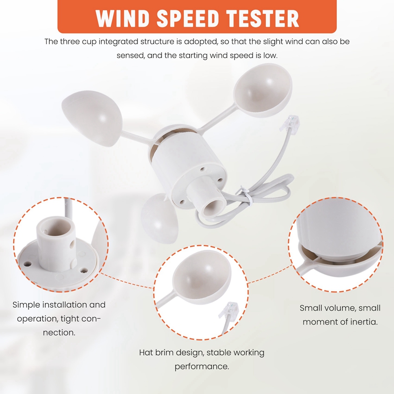 WH-SP-WS01 Anemometer Wind Speed Measuring Instrument Wind Speed Sensor Meteorological Instrument for Misol Anemometer