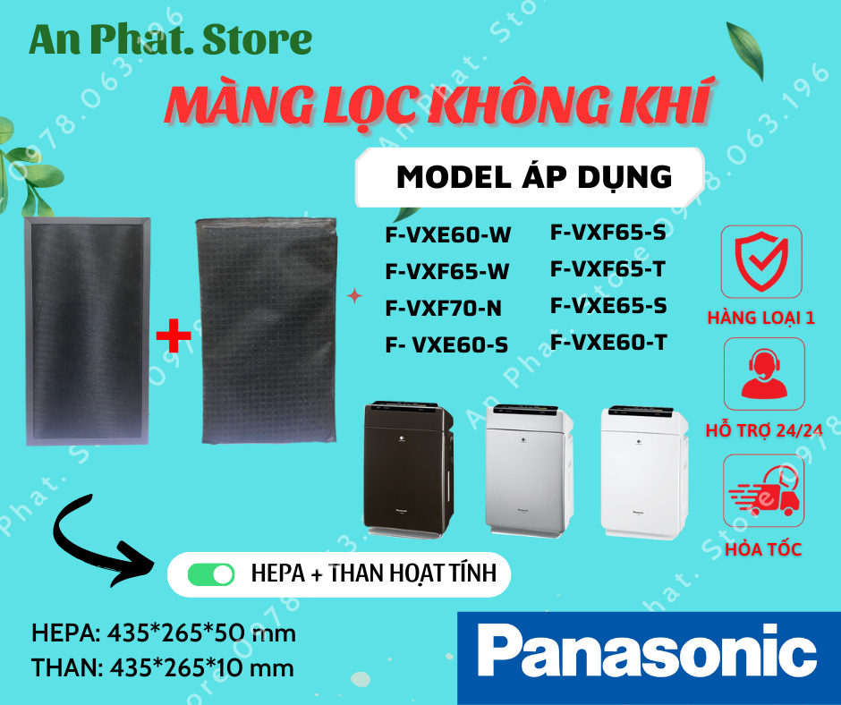 Màng lọc Panasonic: F- VXG65, VXF65-W, VXE60-W, VXF70-N,, VXG60