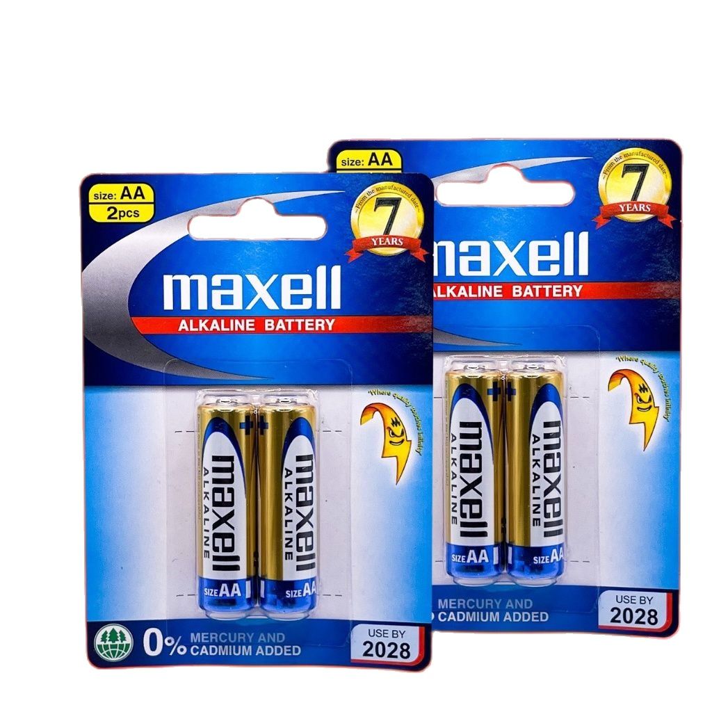 Vỉ 2 Viên Pin AA - AAA ( Pin Tiểu ) Maxell Alkaline - Chính Hãng