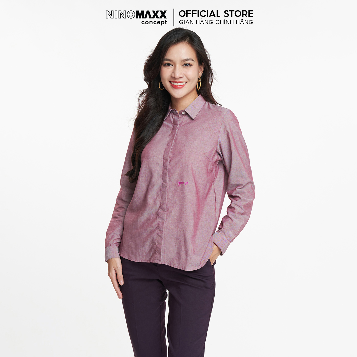 N&m women's fashion long sleeve linen shirt 1905125