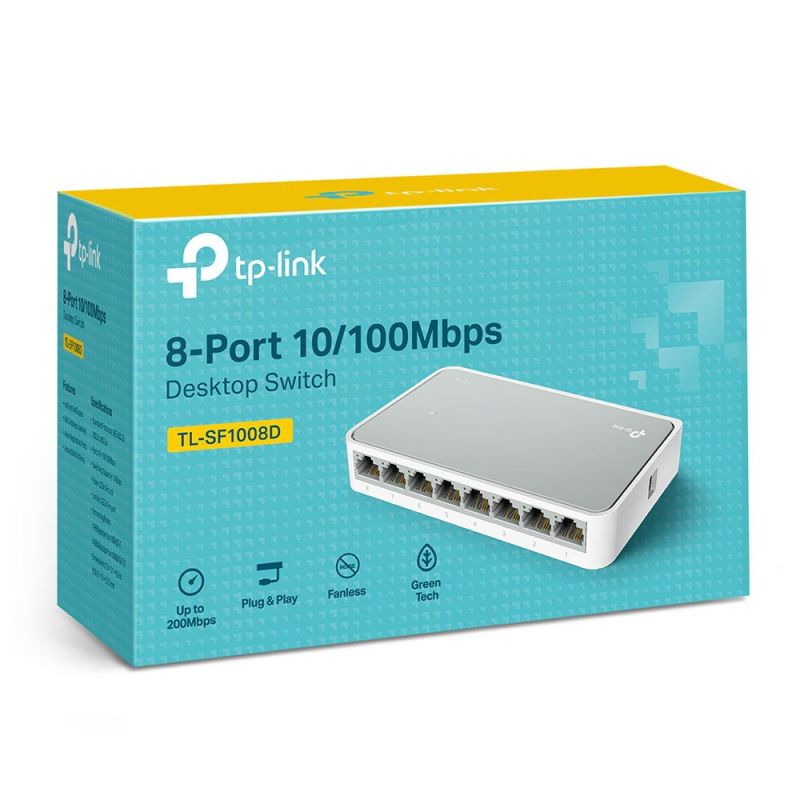 Bảng giá Bộ chia mạng 8 cổng TP-LINK SF1008D Switch 8 port 10/100MMbps Phong Vũ