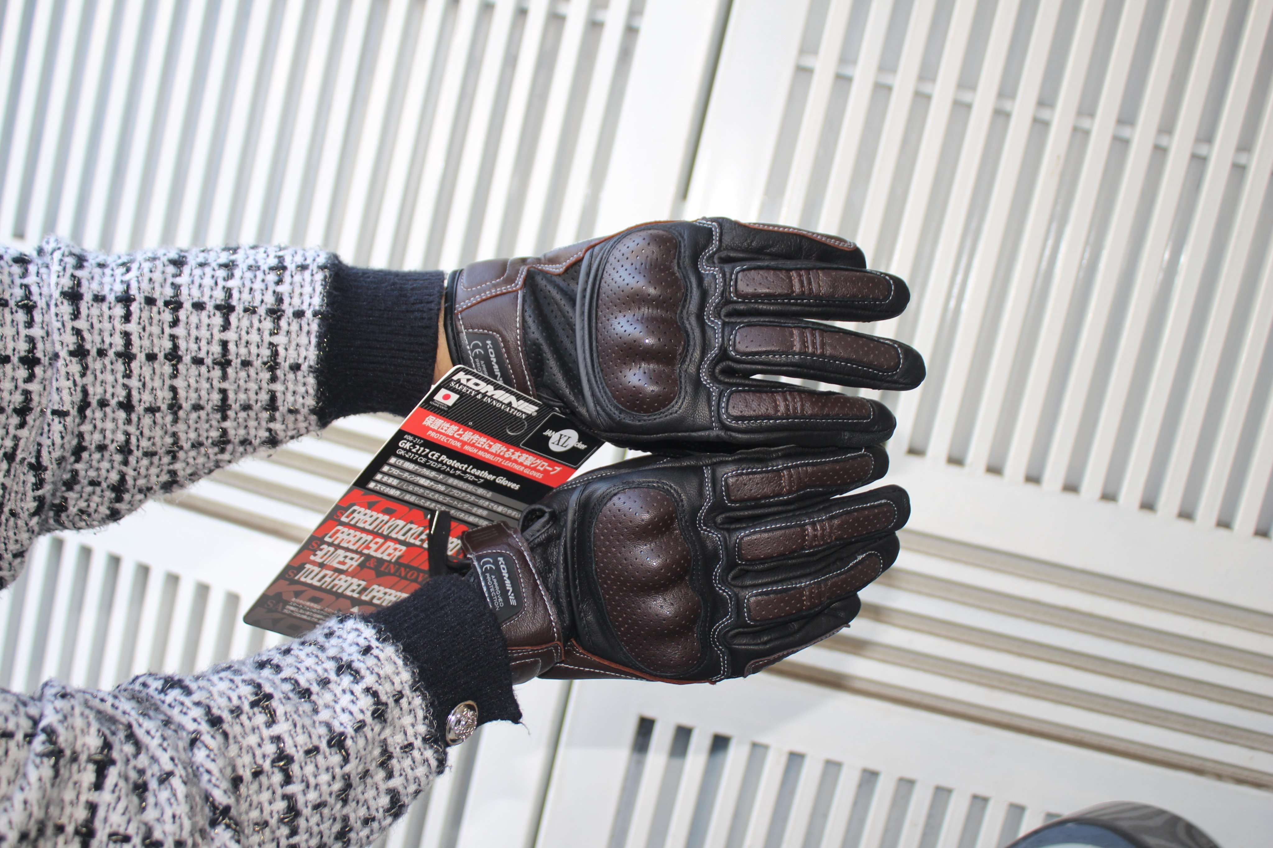 Găng tay da Komine GK217 cao cấp