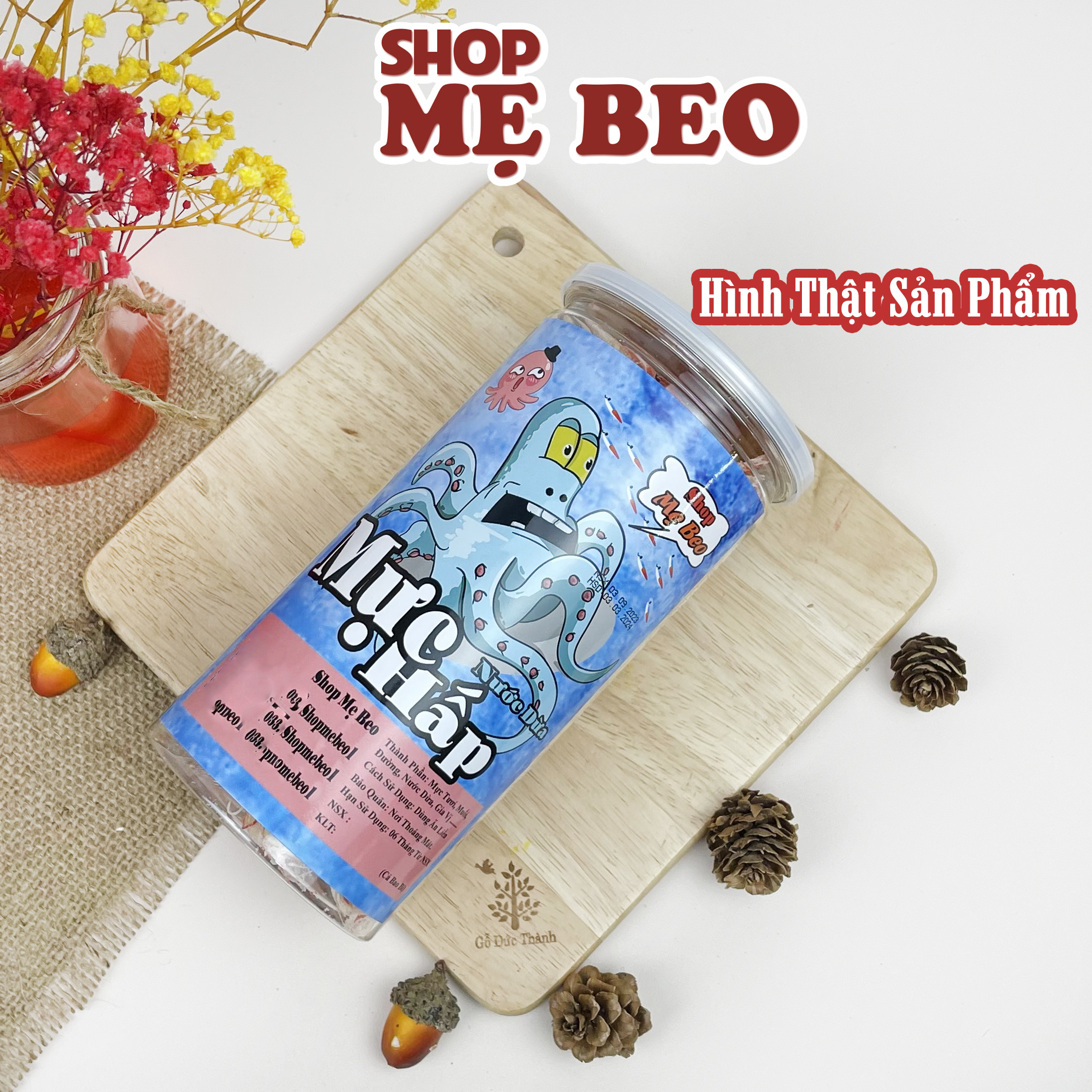 Mực Hấp Nước Dừa Xé Sợi SHOP MẸ BEO