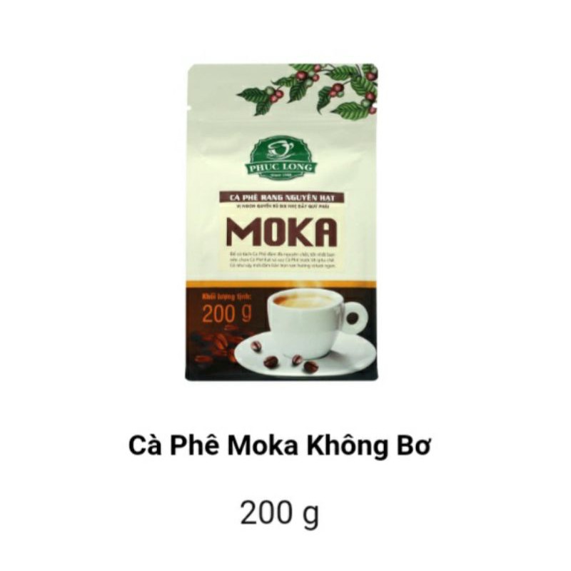 Cà Phê Moka Không Bơ 200GR - Trà Và Cà Phê Phúc Long