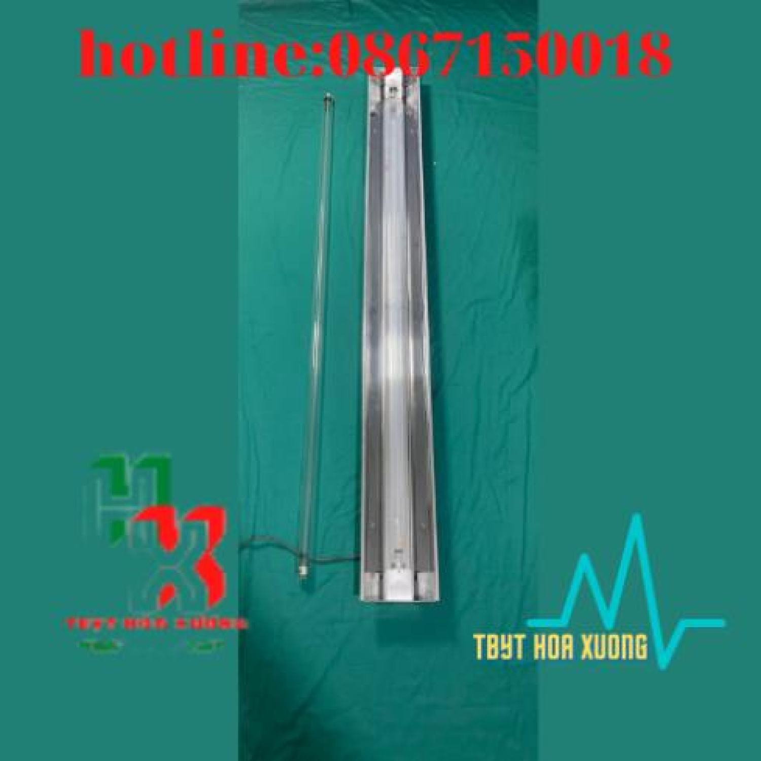 Đèn Cực Tím , Đèn Diệt Khuẩn Không Khí , Đèn UV ( Com Bo Máng + Bóng UV 120cm )