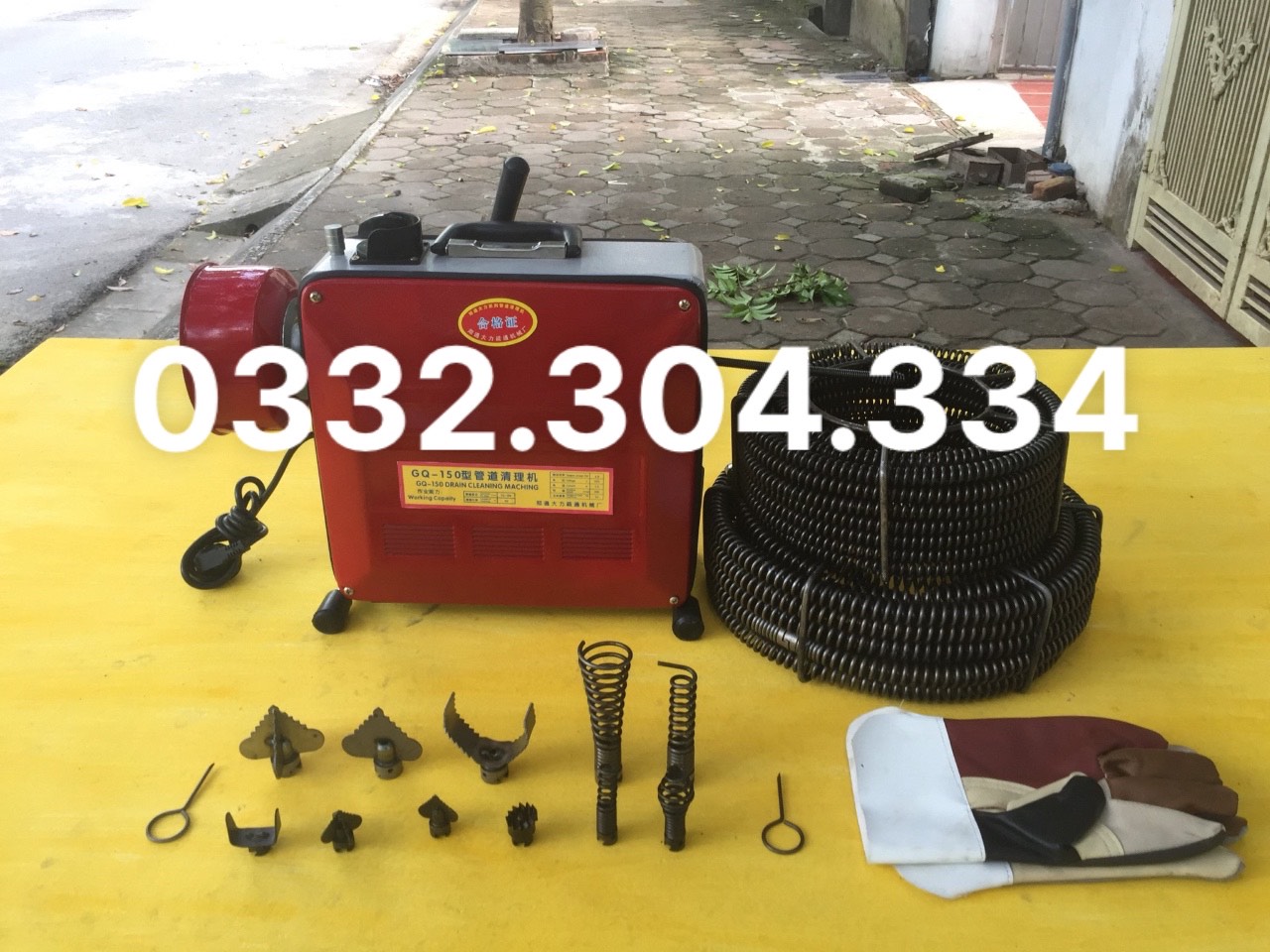 Máy thông tắc cống GQ150 công suất 1800W ( dùng cho thợ thông tắc )