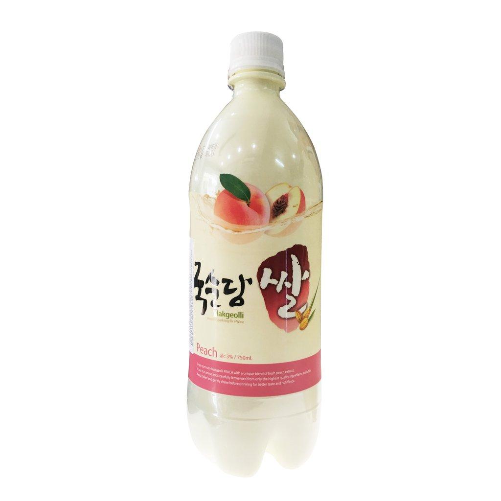 Nước Gạo Lên Men MAKGEOLLI Đào 750ML