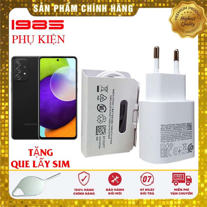 Bộ sạc nhanh 25w samsung a52 a52s zin cao cấp
