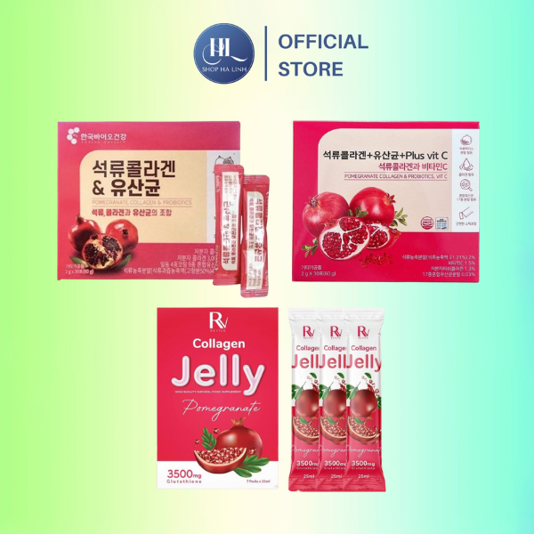 [Mẫu Mới] Collagen Uống Lựu Đỏ Bio Cell Hàn Quốc (Hộp 30 gói)