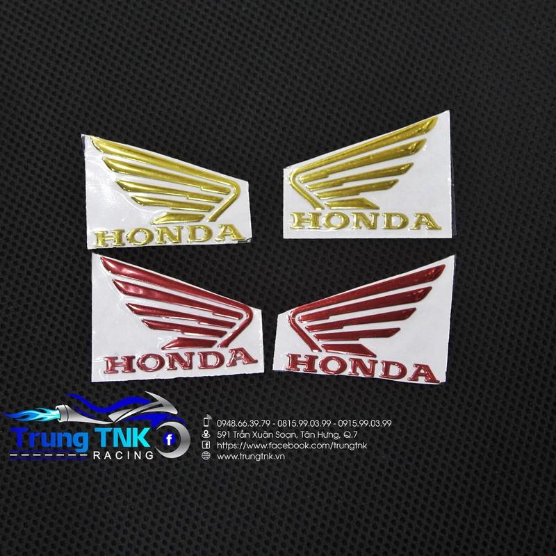 Tem cánh chim honda chữ nổi.