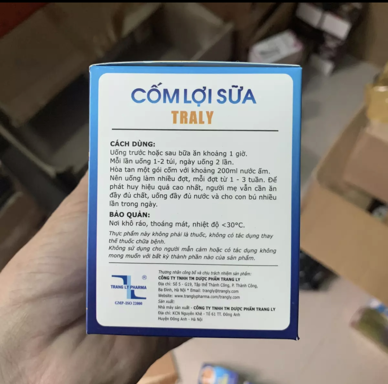 Cốm lợi sữa Traly chính hãng