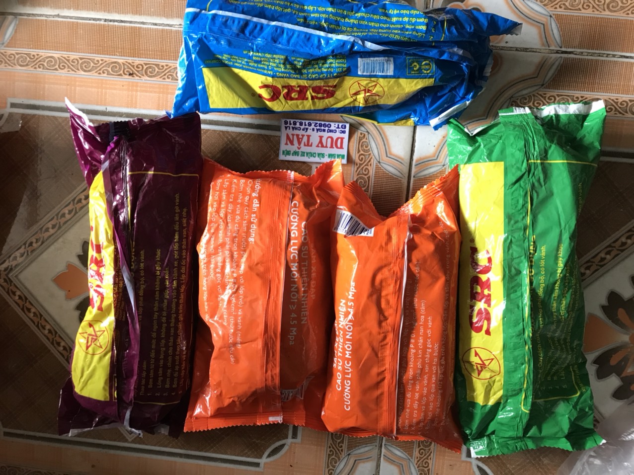 săm ( ruột) xe đạp 380