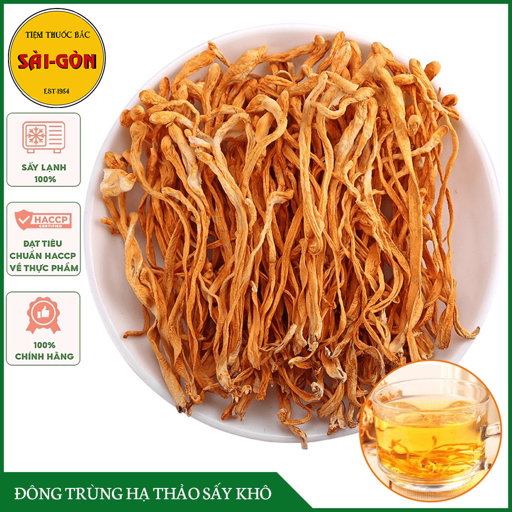 Đông Trùng Hạ Thảo Bông 100gram (Sấy Thăng Hoa)