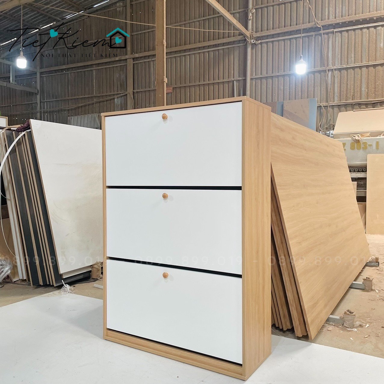 Tủ giày thông minh gỗ NTTK TG789889
